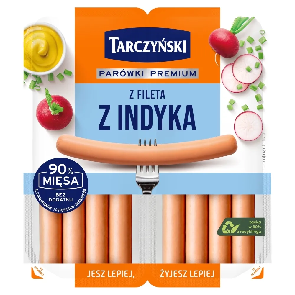 Parówki z Fileta z Indyka 160g Tarczyński