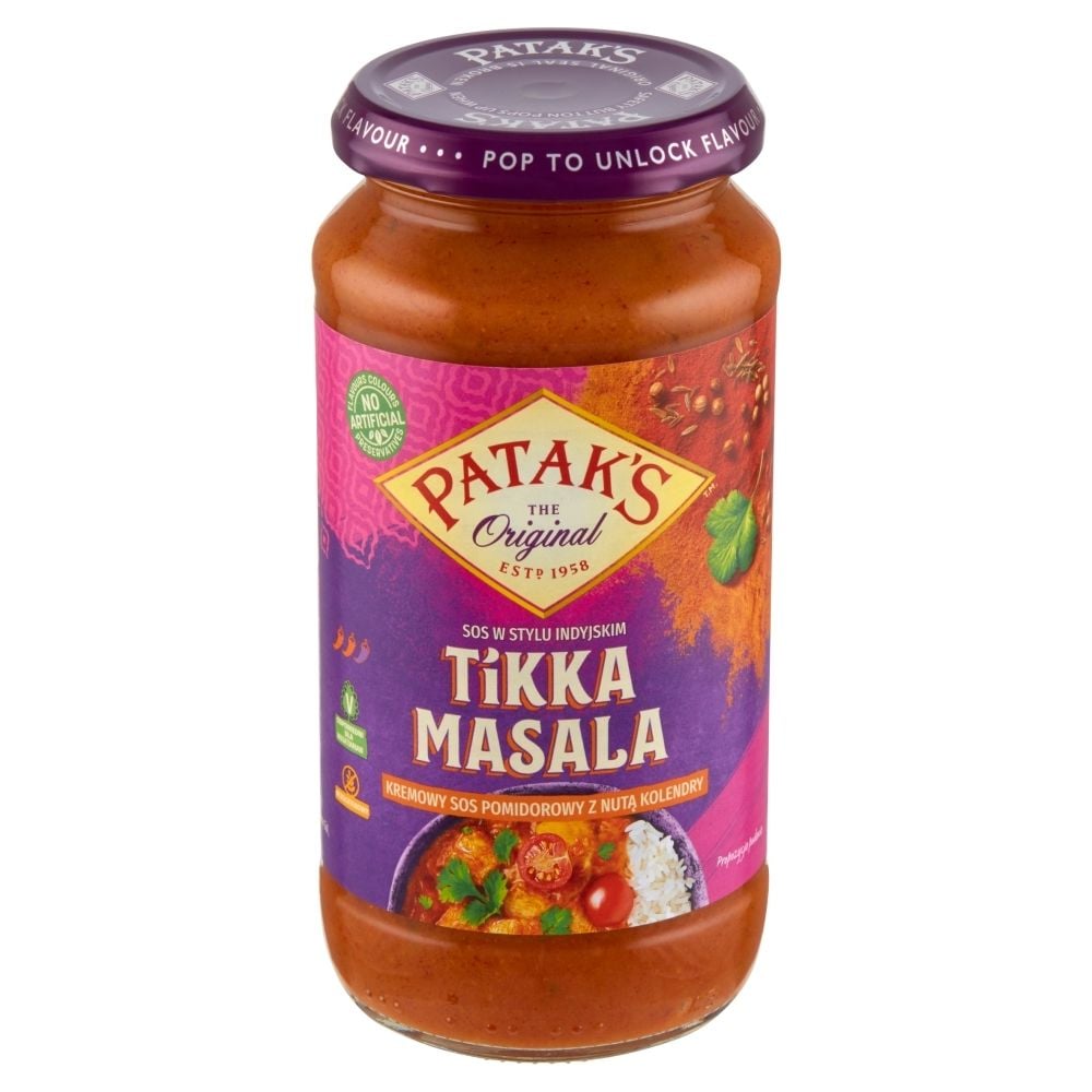 Opinie o Indyjski Sos Tikka Masala 450g - Patak's