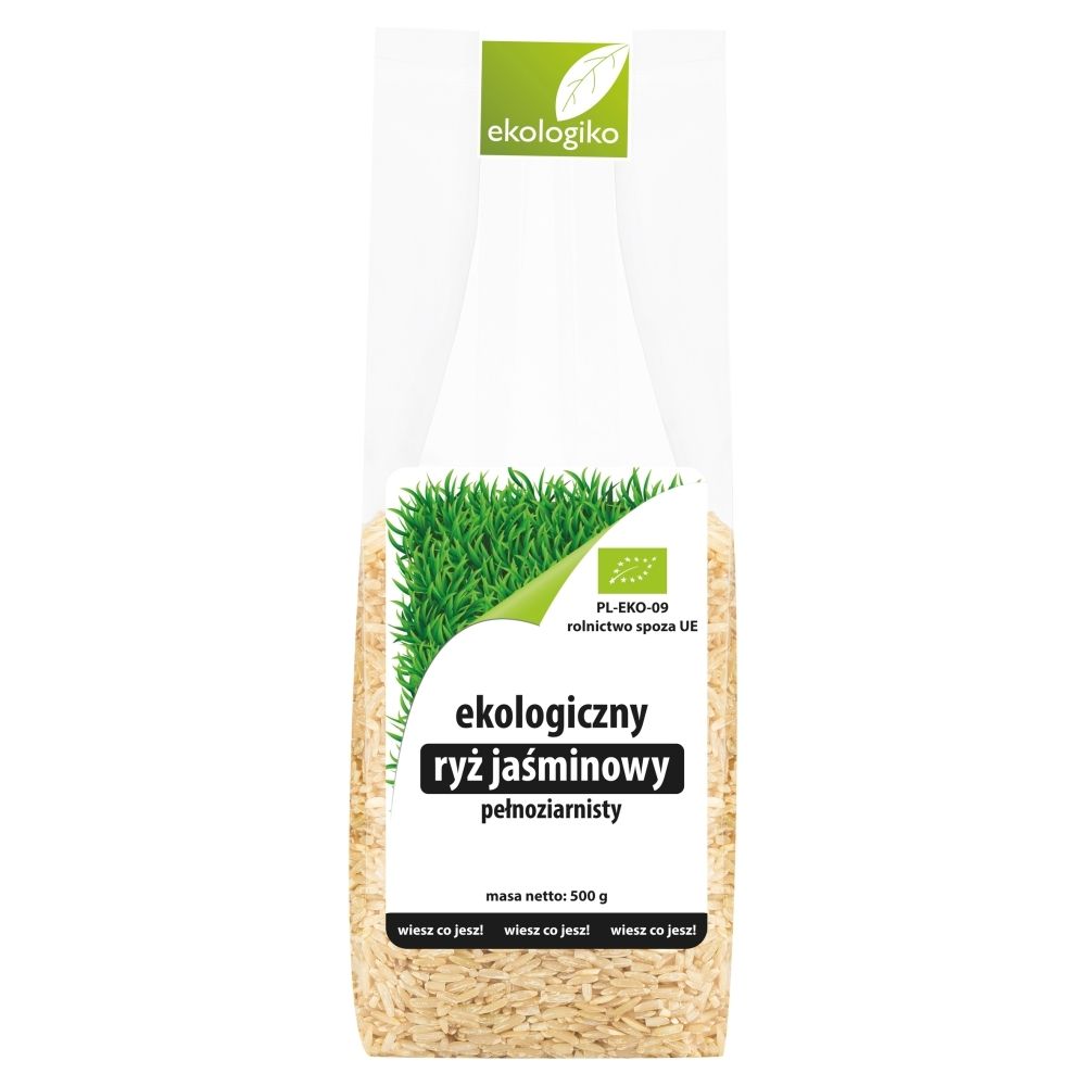 Ekologiko Ekologiczny ryż jaśminowy pełnoziarnisty 500 g