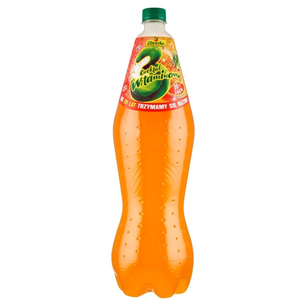 3 owoce cocktail witaminowy 1,5l+250ml gazowany zawierający 20% soku