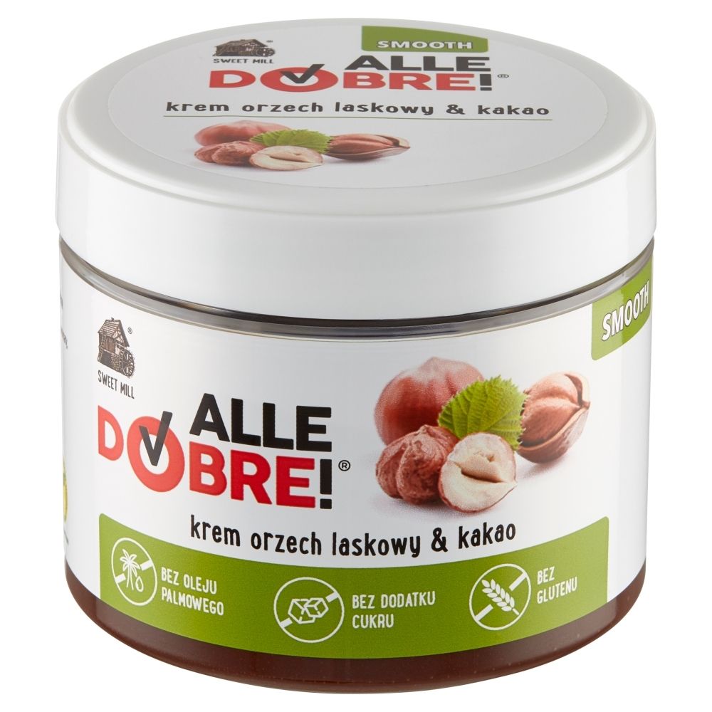 Zdrowy Krem czekoladowy orzech laskowy kakao bez cukru bez oleju palmowego EKO /SWEET MILL