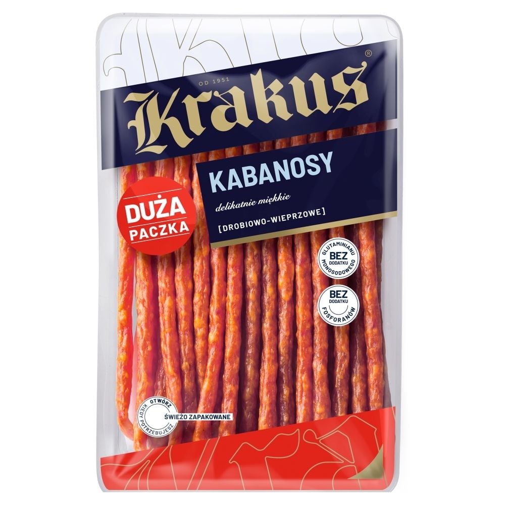 Kabanosy Drobiowo-Wieprzowe 250G Krakus