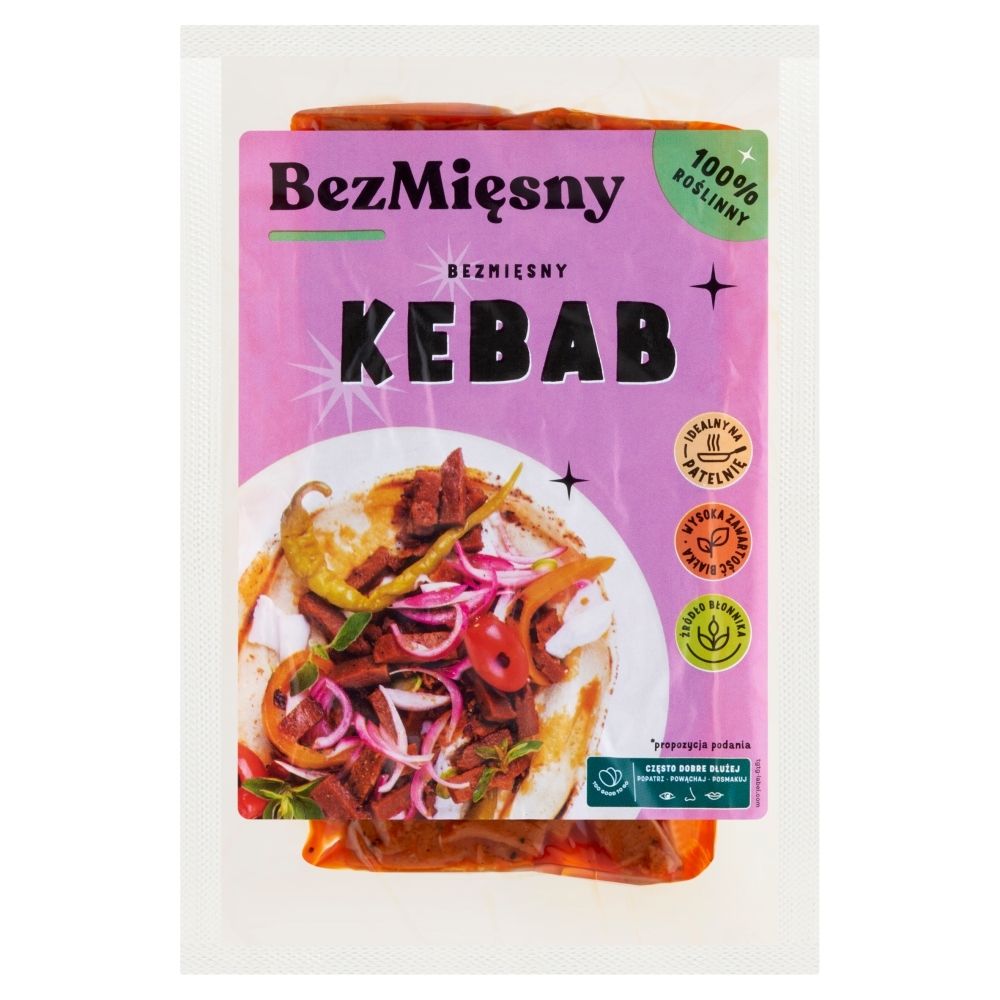 Wegański kebab 160 g Bezmięsny Mięsny