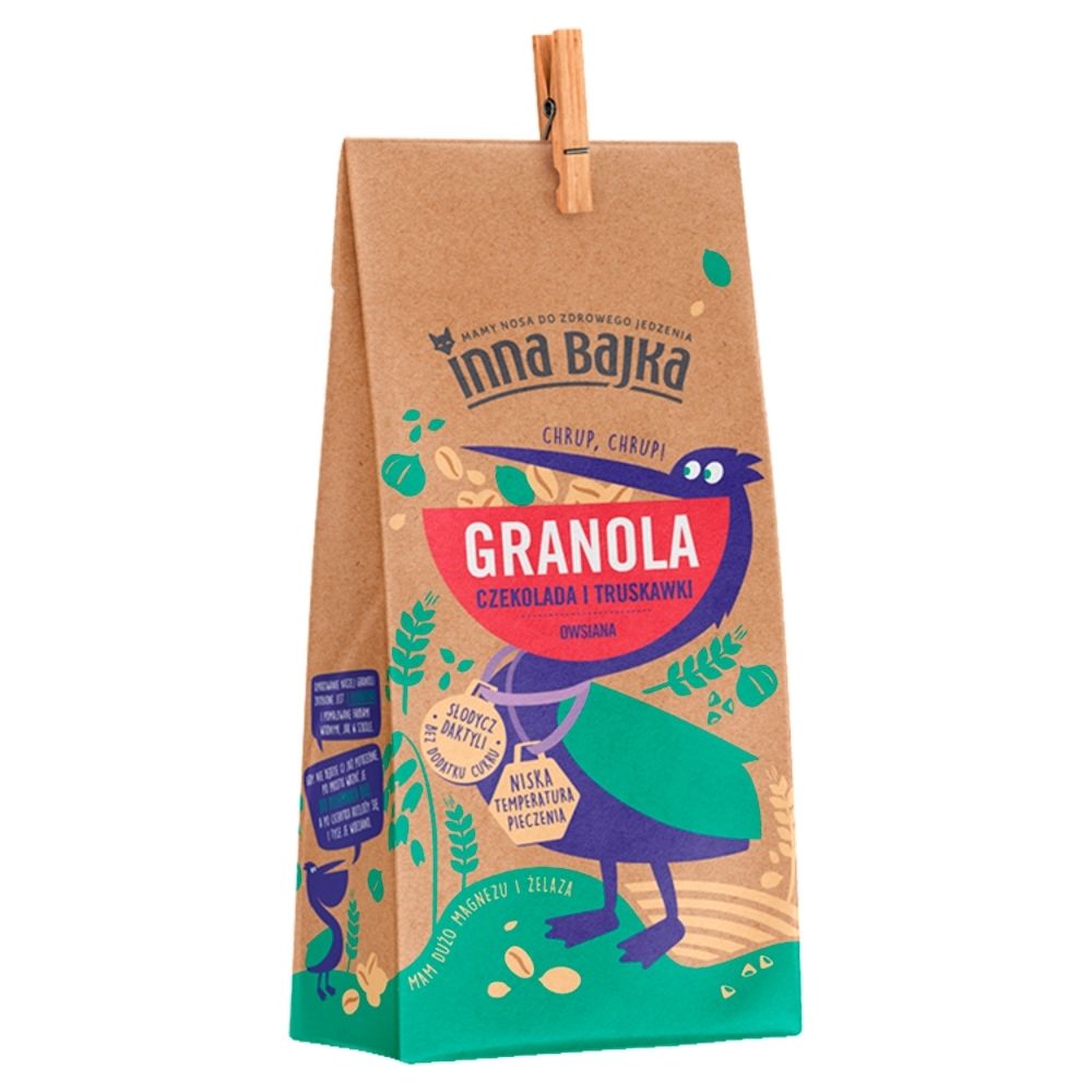 Inna Bajka Inna Bajka Granola owsiana z czekoladą i truskawkami 300 g () 134254