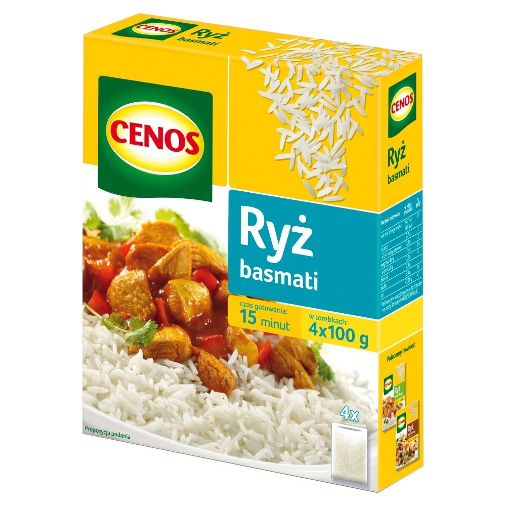 Cenos RYŻ BASMATI 4 X 100 G Zakupy dla domu i biura! 30561658