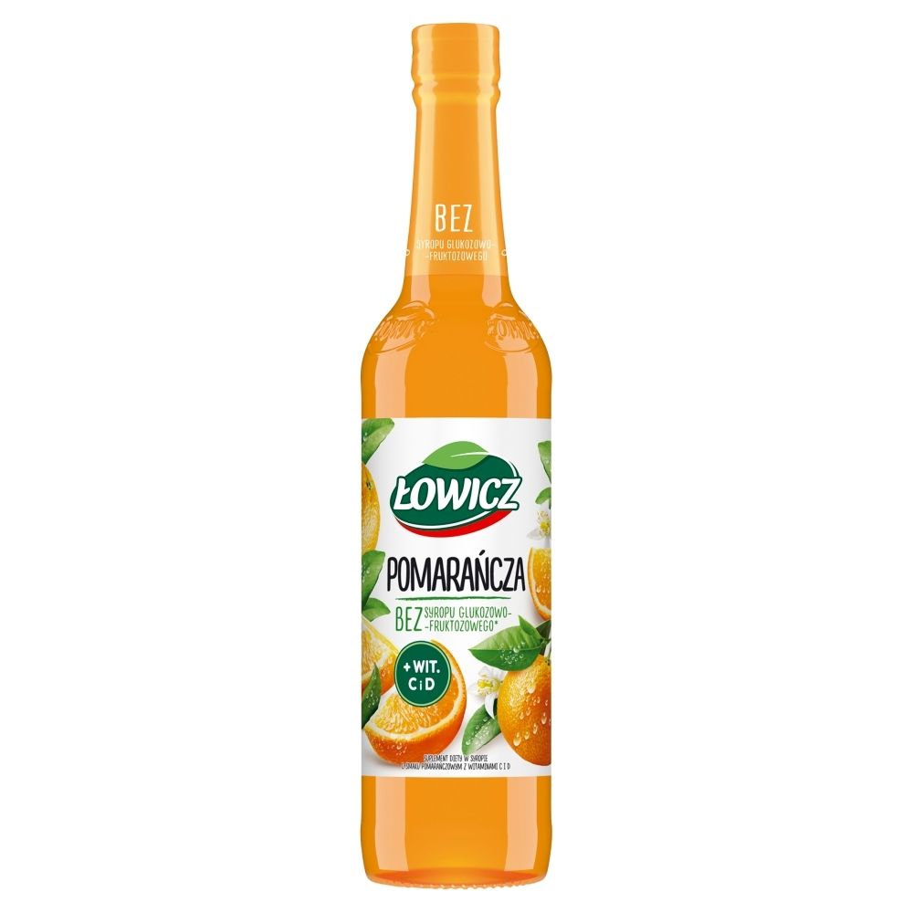 Łowicz Syrop o smaku pomarańczowym 400 ml