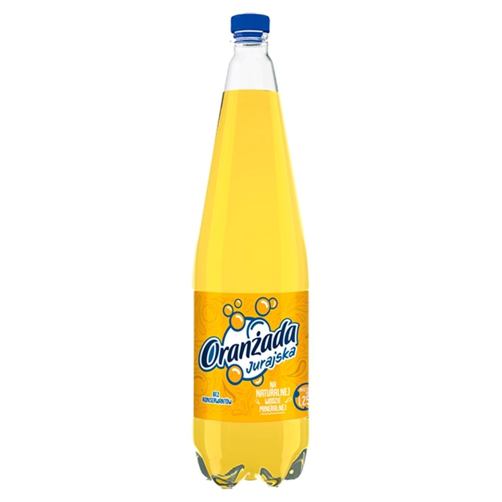 Jurajska Napój gazowany oranżada żółta 1,25 l