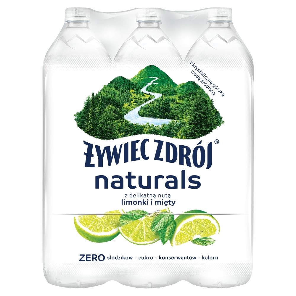 Żywiec Zdrój niegazowany limonki i mięty 6 x 1,2 l