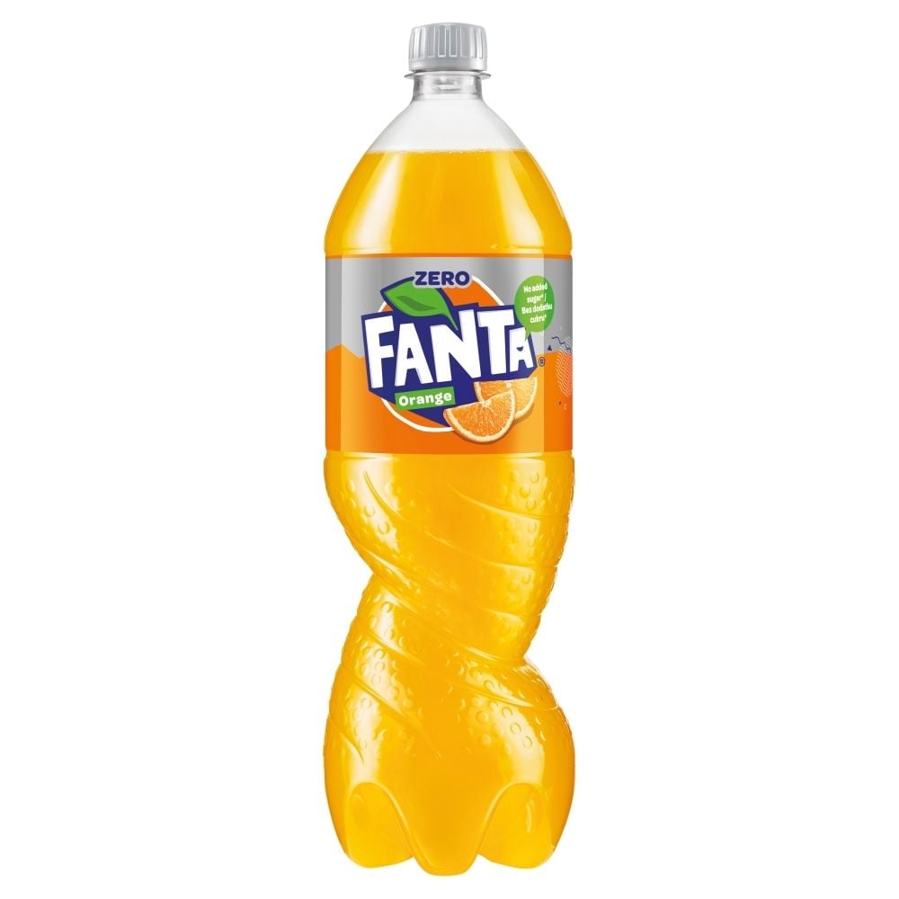 Fanta zero Napój gazowany o smaku pomarańczowym 1,5 l