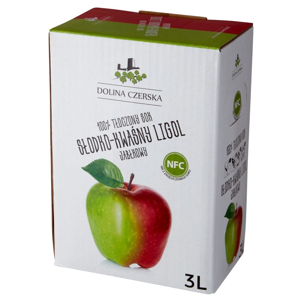 Dolina Czerska - Sok jabłkowy słodko kwaśny tłoczony 100%