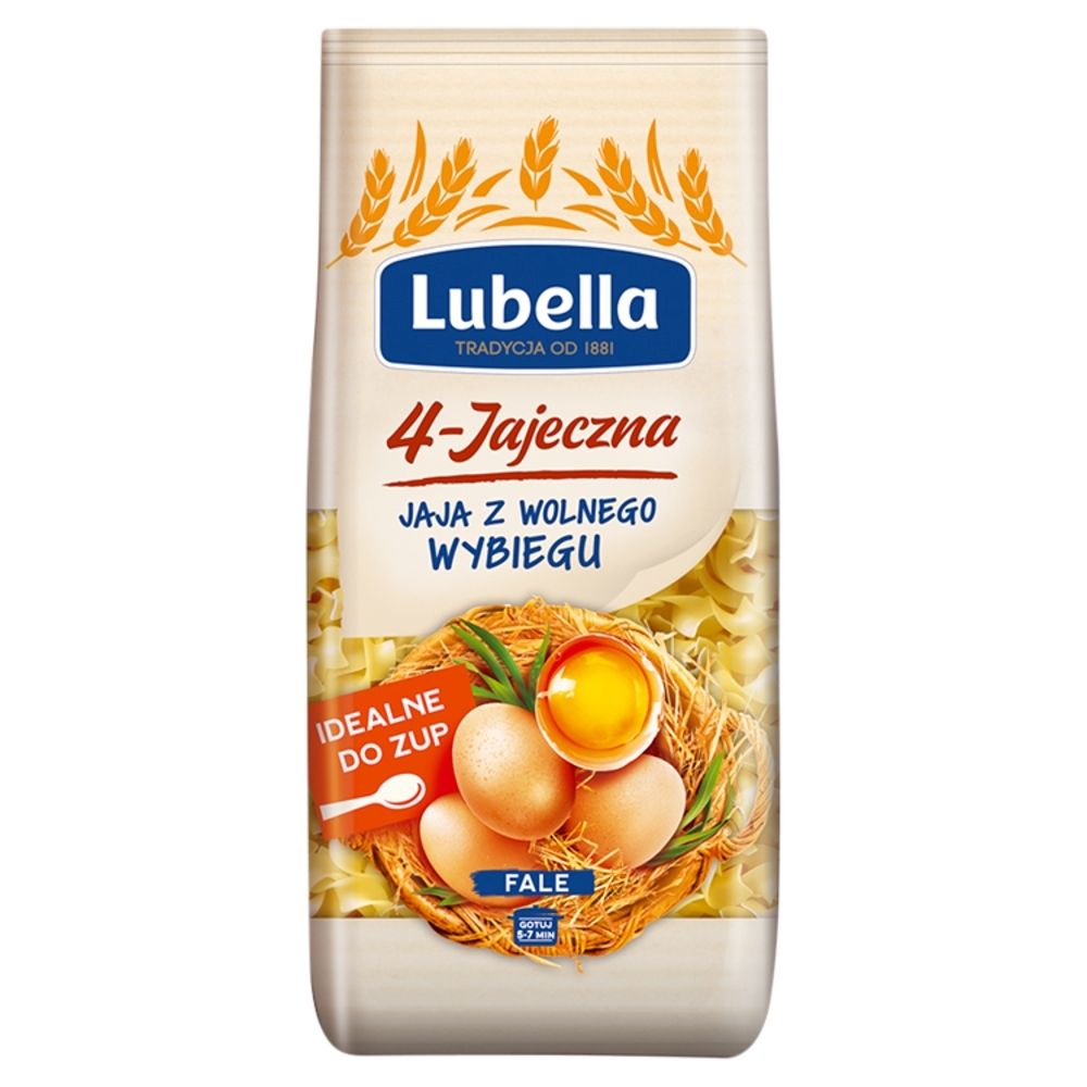 Lubella 4-Jajeczna Makaron Fale 250 G