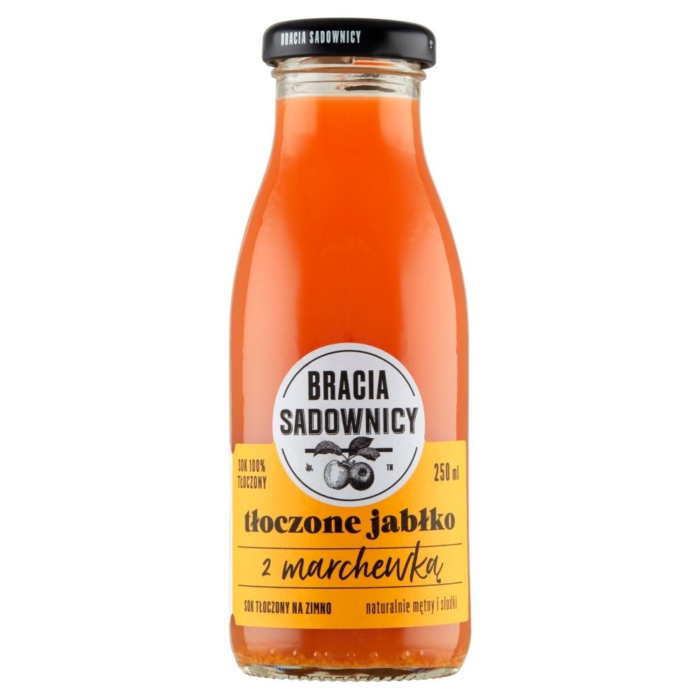 Bracia Sadownicy Sok jabłko z marchewką tłoczony na zimno 250 ml