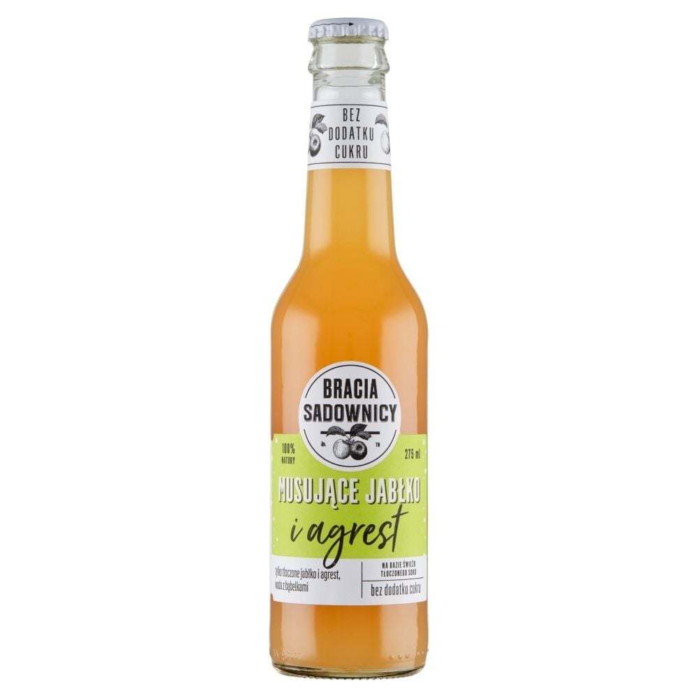 Bracia Sadownicy Napój Musujący 275Ml Jabłko I Agrest