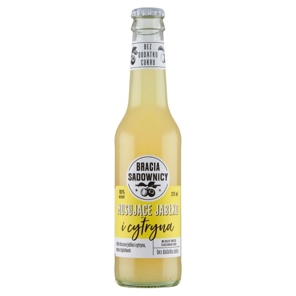 Bracia Sadownicy Napój Musujący 275Ml Jabłko I Cytryna