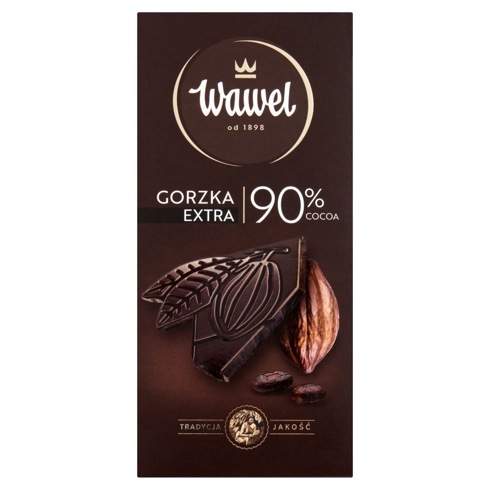 Wawel, czekolada gorzka premium 90% kakao, 100 g