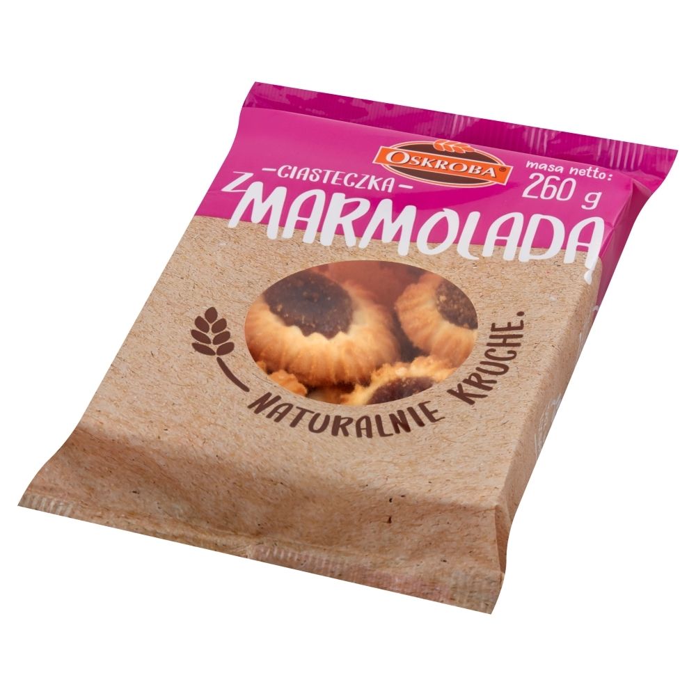 Ciasteczka Kruche Z Marmoladą 260G Oskroba