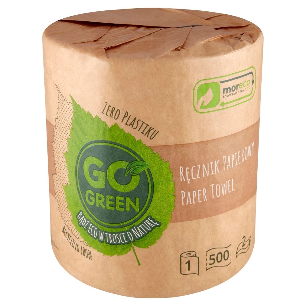 GO GREEN ręcznik papierowy 1 rolka 500 listków 2-warstwowy