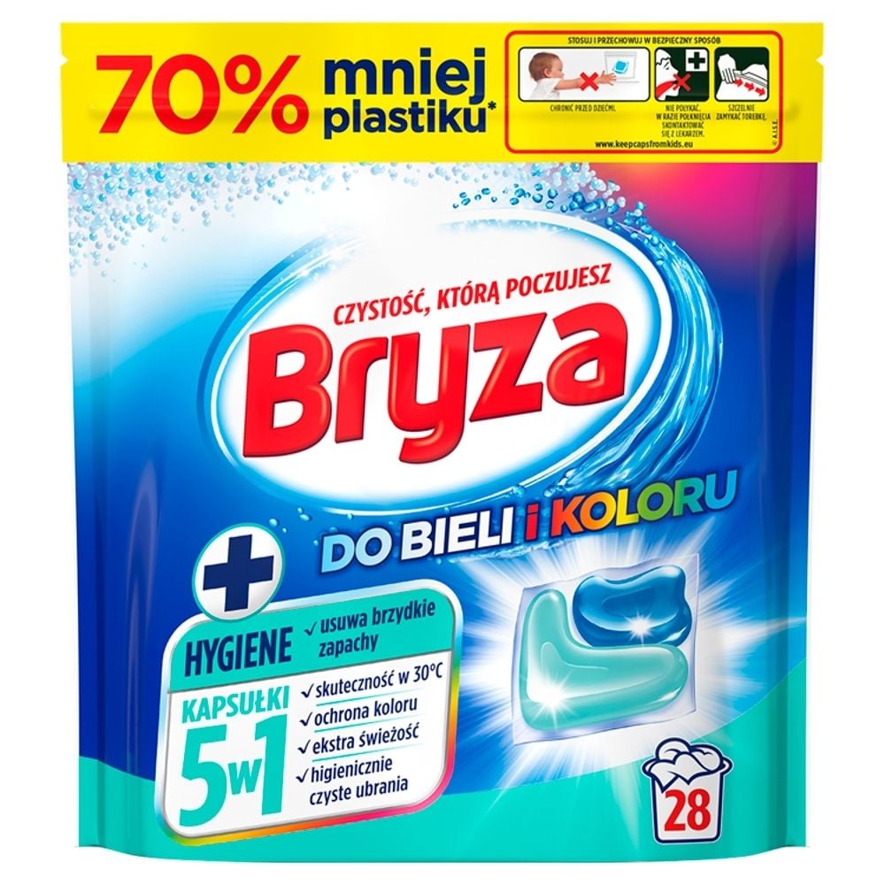 Bryza Active Force 5w1 Kapsułki do prania do koloru 560 g (28 prań)