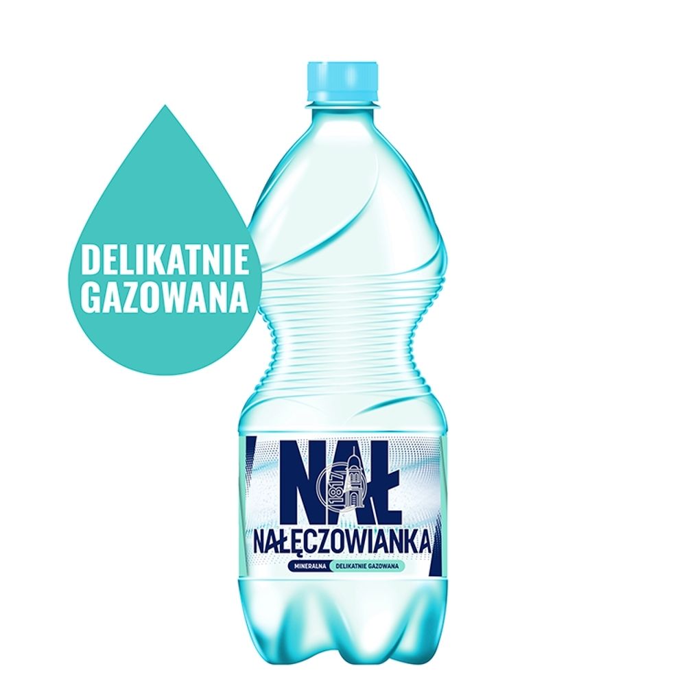 Nałęczowianka Naturalna woda mineralna delikatnie gazowana 1 l PET