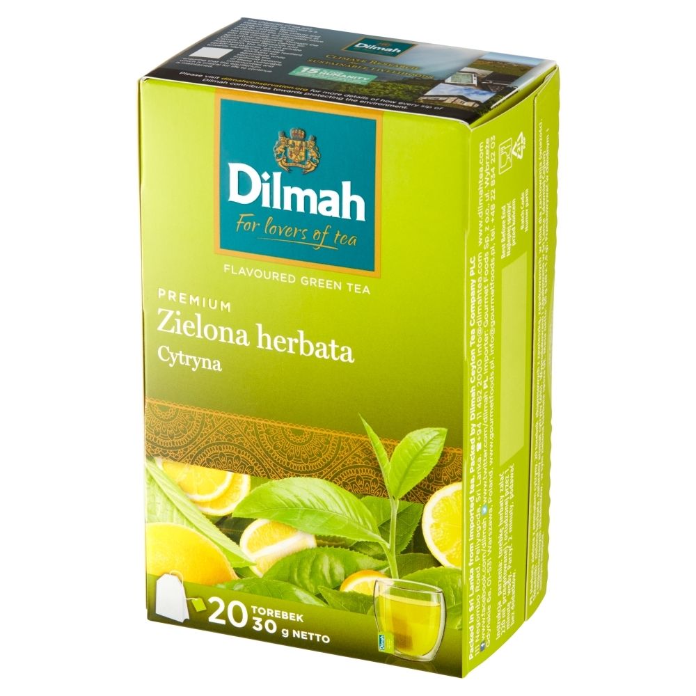 Dilmah Green Tea Cytryna ex20 z zawieszką DILM.GR.CYTRYNA.EX20