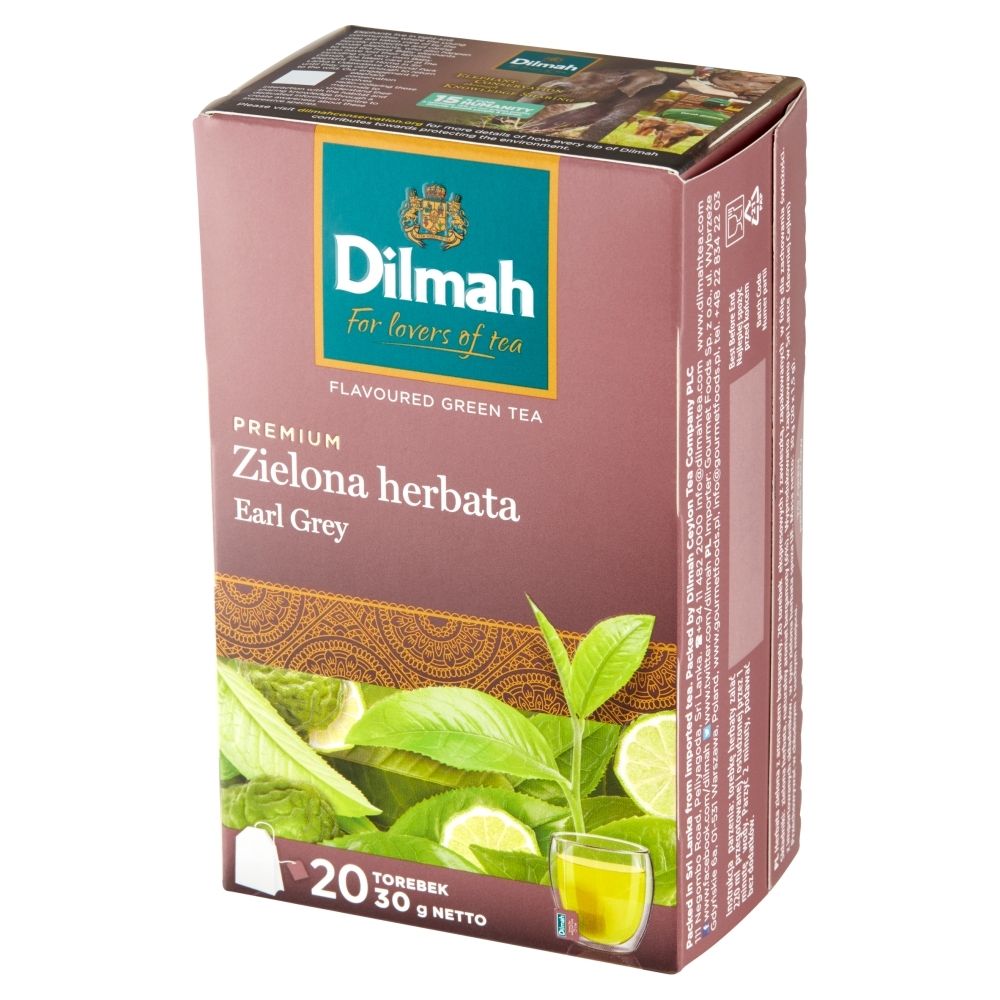 Dilmah Green Tea Earl Grey ex20 z zawieszką DILM.GR.EARL.GR.EX20