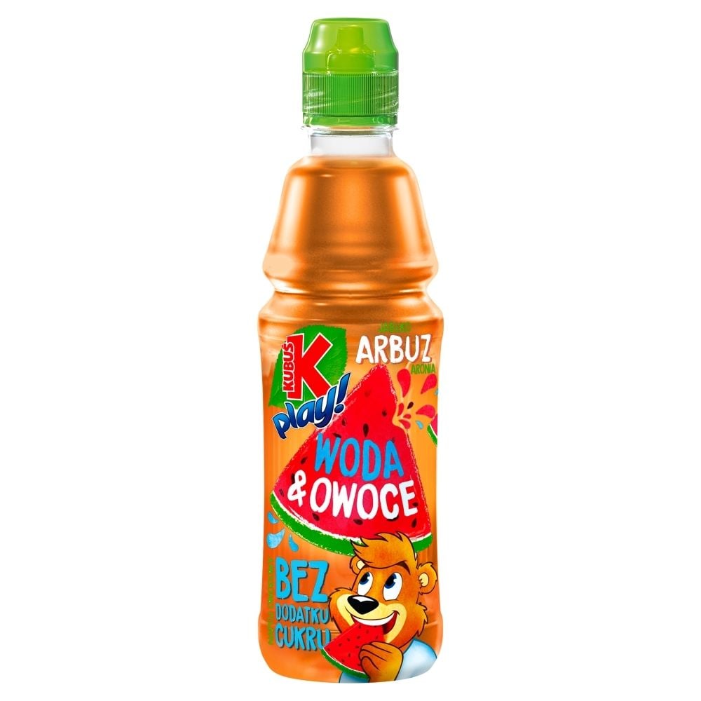 Kubuś Play! Woda & owoce Napój owocowy jabłko arbuz aronia 400 ml