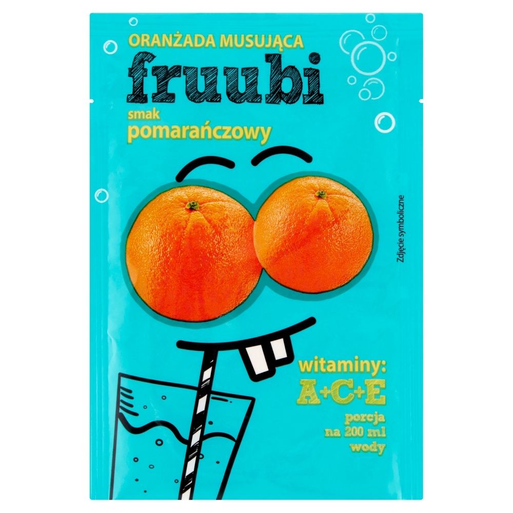 Delecta Oranżadka FRUUBI - pomarańczowa Delecta, 23g