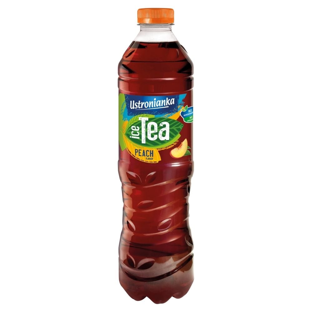 Ustronianka Ice Tea Napój niegazowany o smaku brzoskwiniowym 1,5 l