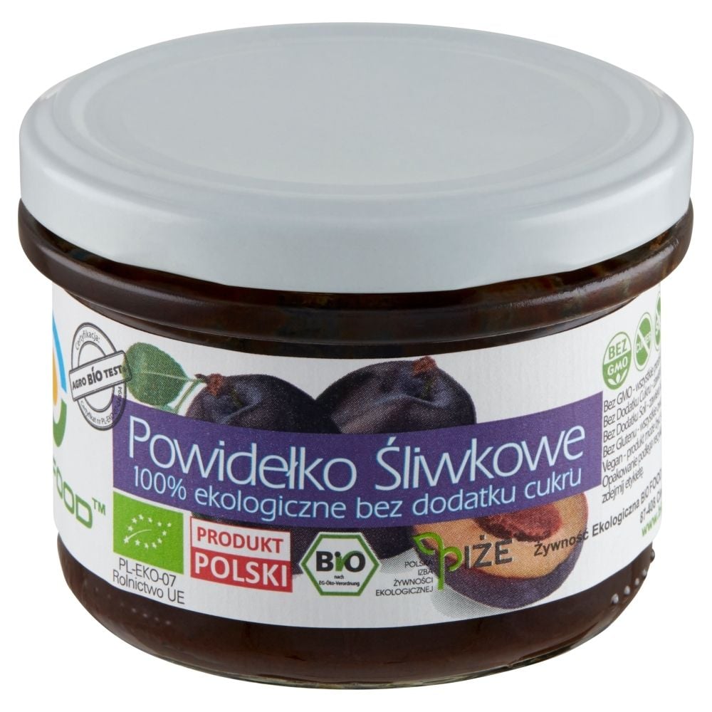 BIO FOOD BIO FOOD Powidełko śliwkowe bez dodatku cukru BIO 180g 11BIFPOWID