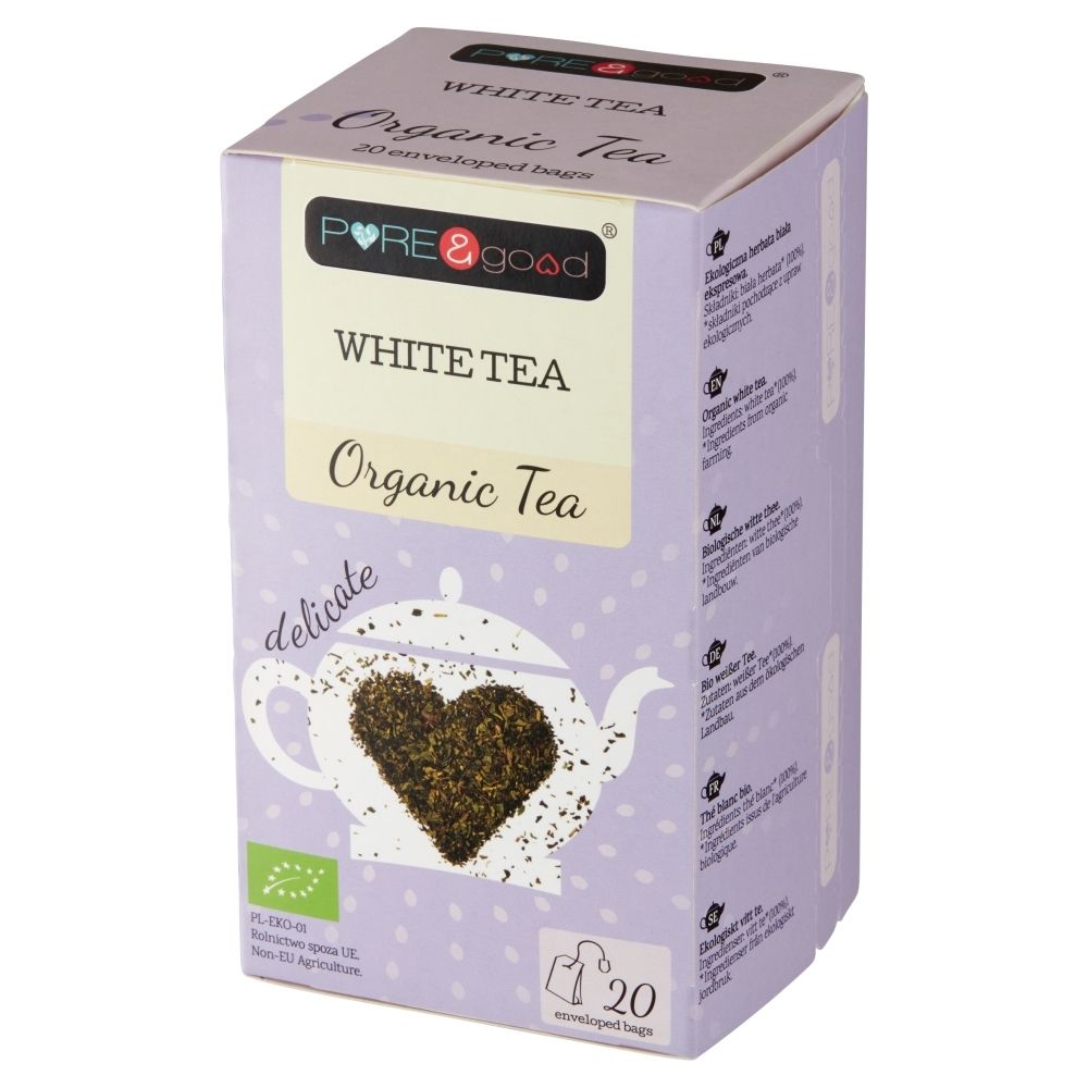 Pure and Good Herbata Biała White Tea 20 Torebek BIO 36g - Pure and Good
