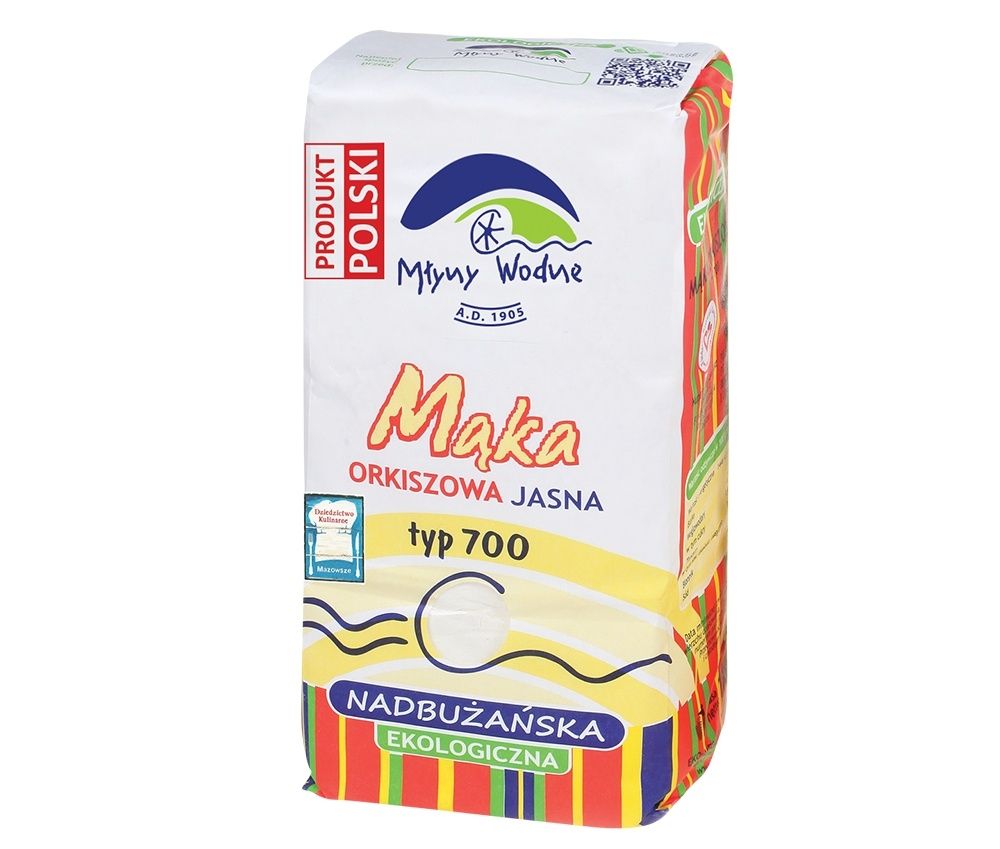 Młyny Wodne (EKO MEGA) Mąka orkiszowa jasna nadbużańska TYP 700 BIO 1 kg (Eko Mega) 000-74FD-759FB
