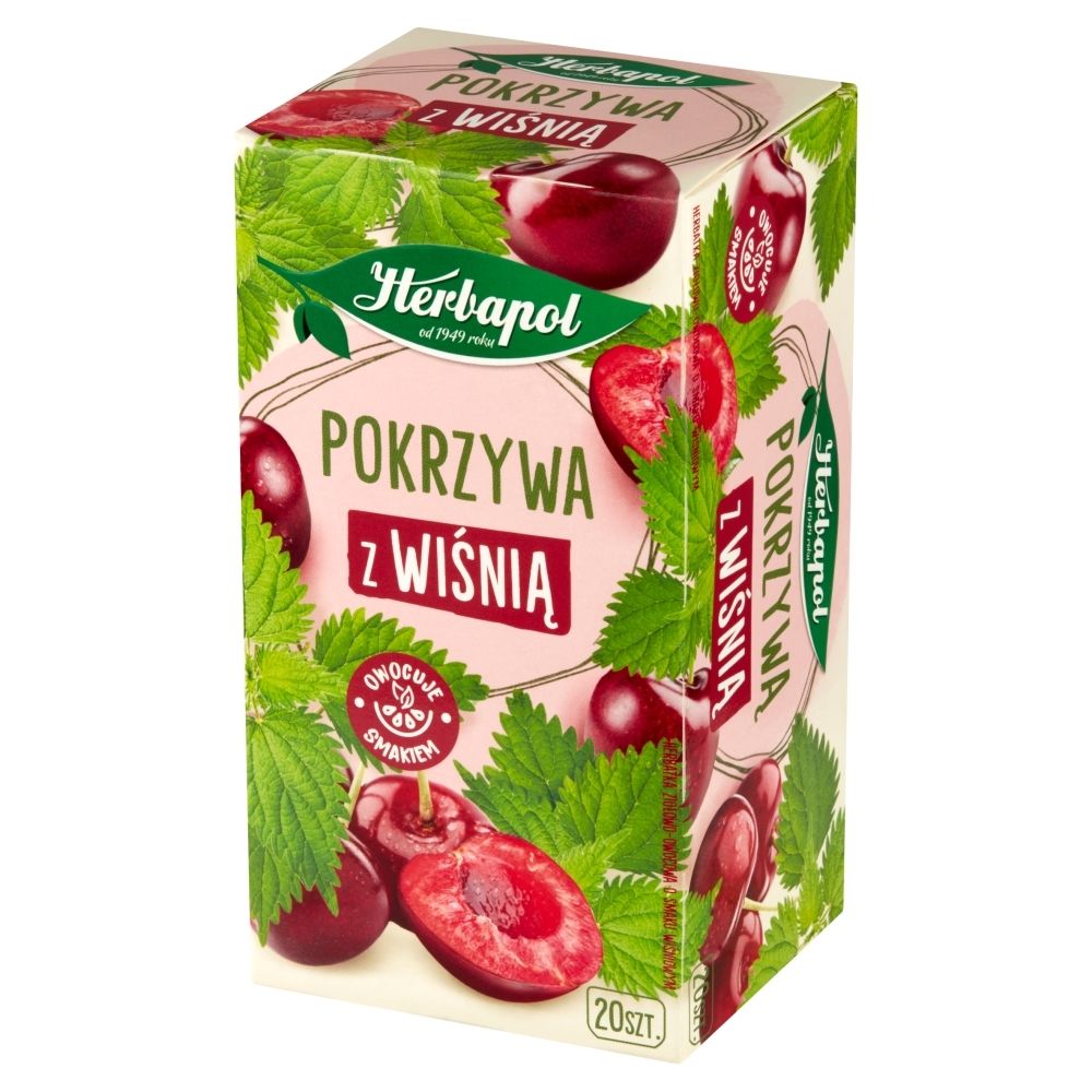 Herbapol herbatka ziołowa pokrzywa z wiśnią 30g/20tb