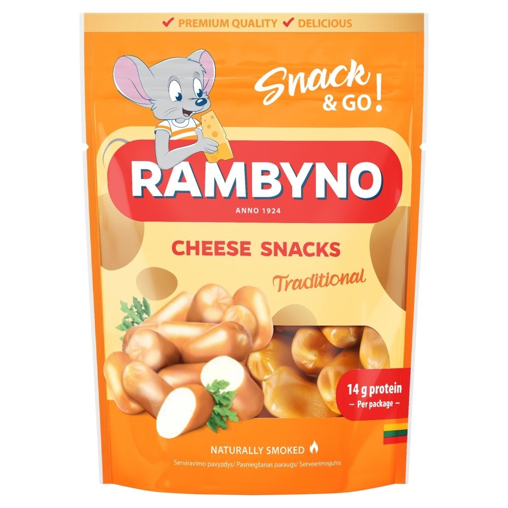 Rambyno Wędzona przekąska z sera topionego (Traditional), 75 g