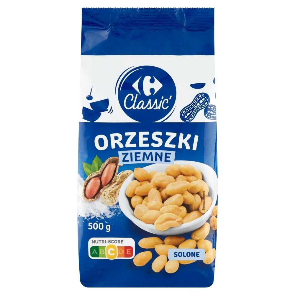 Carrefour Classic Orzeszki ziemne solone 500 g