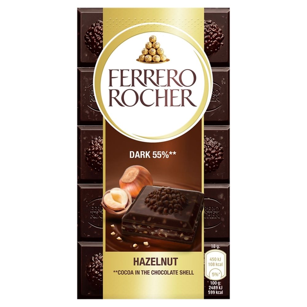 Ferrero Rocher Czekolada deserowa z orzechami 90g FER.CZ.ZAR