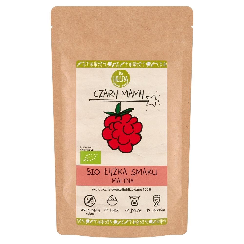 HELPA ŁYŻKA SMAKU MALINA (LIOFILIZOWANA SPROSZKOWANA MALINA) BIO 40 g - HELPA BP-5907222061947