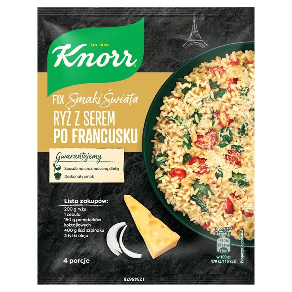 Knorr Fix Ryż z serem po francusku 45g
