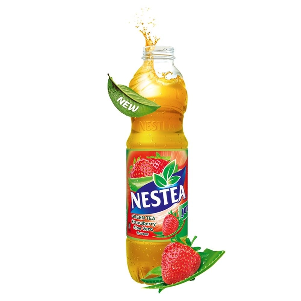 Nestea Green Tea Napój O Smaku Truskawkowym Z Dodatkiem Aloesu 1,5 L