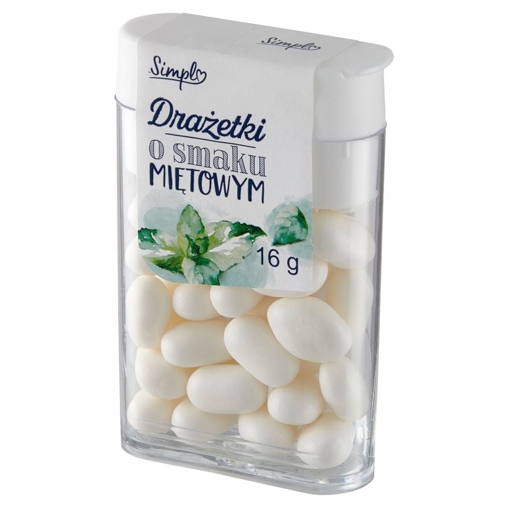 Simpl Drażetki o smaku miętowym 16 g