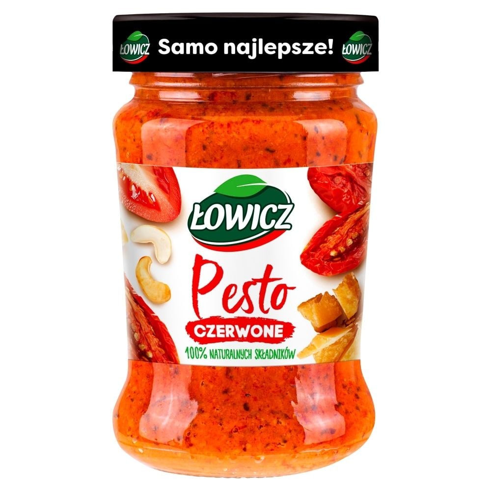 Łowicz Pesto czerwone 100% naturalnych składników 180g