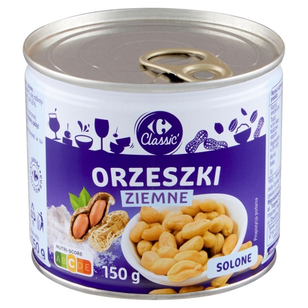 Carrefour Classic Orzeszki ziemne solone 150 g