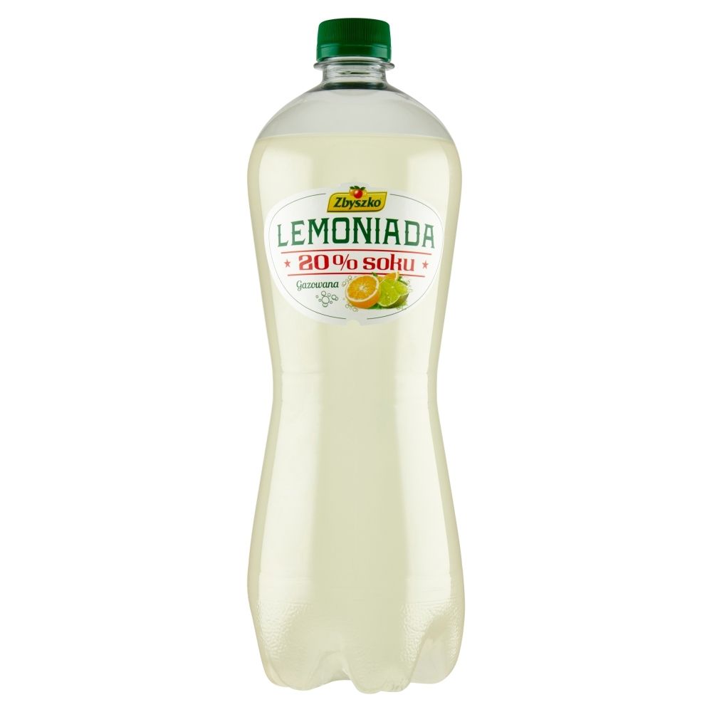 Zbyszko Lemoniada gazowana o smaku limonkowo-cytrynowym 1 l