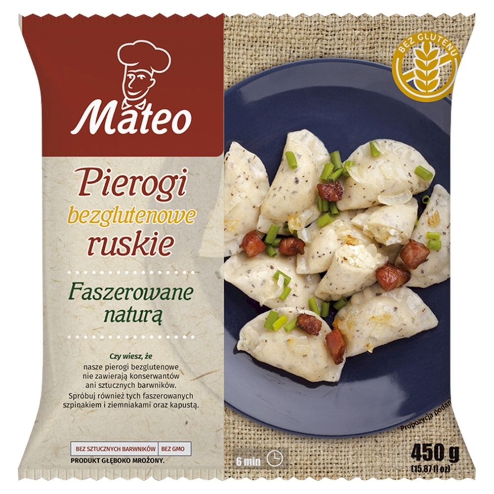 Mateo Pierogi Ruskie bezglutenowe 450g - Mateo