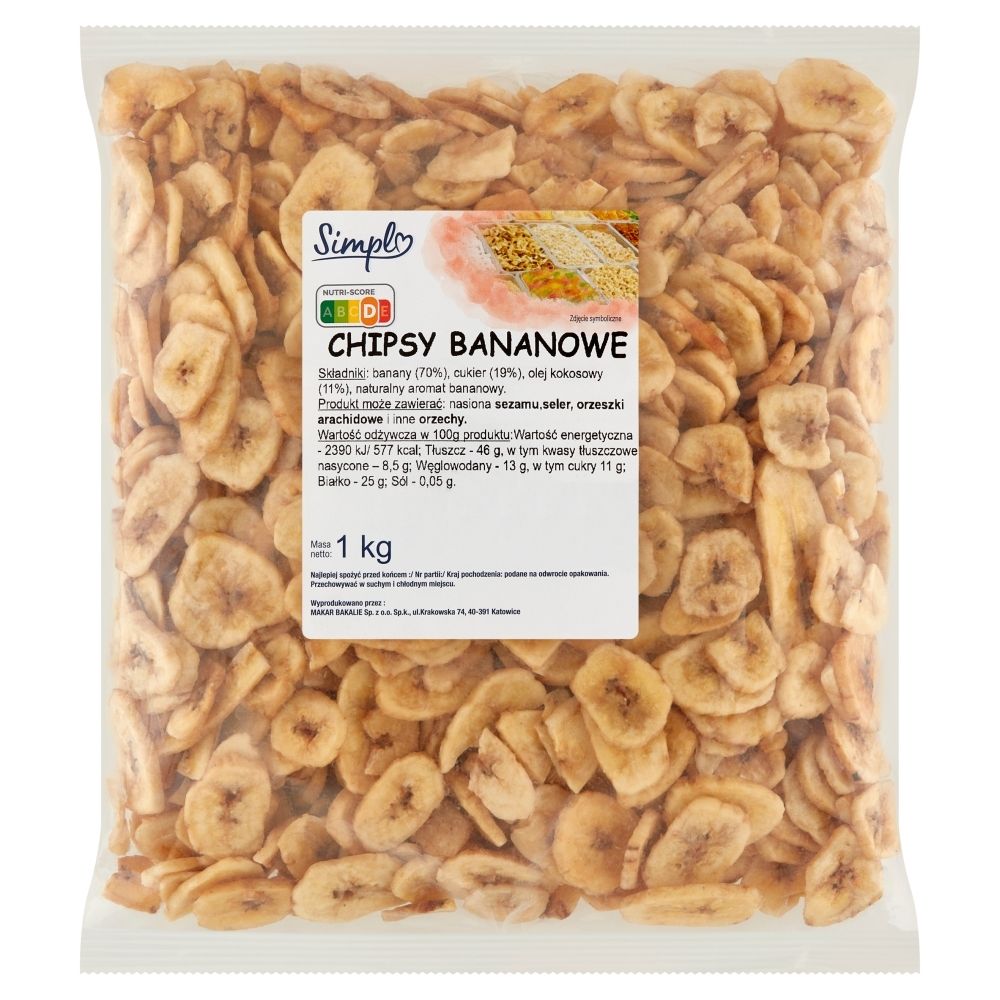 Simpl Chipsy bananowe 1 kg