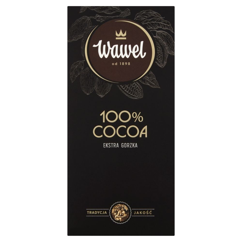 Wawel, czekolada gorzka premium 100% kakao, 100 g