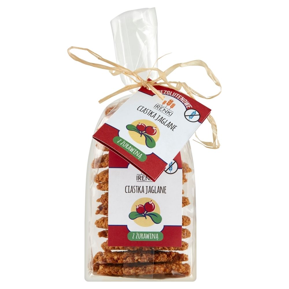 Follow Ciastka jaglane z żurawiną 175g Irenki