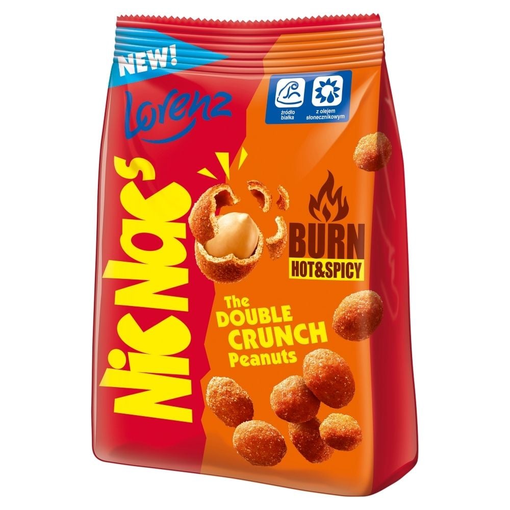 NicNacʹs Burn Hot & Spicy Orzeszki ziemne w chrupiącej panierce 110 g