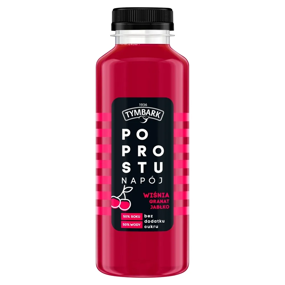 Tymbark Po Prostu napój wiśnia granat jabłko 400 ml