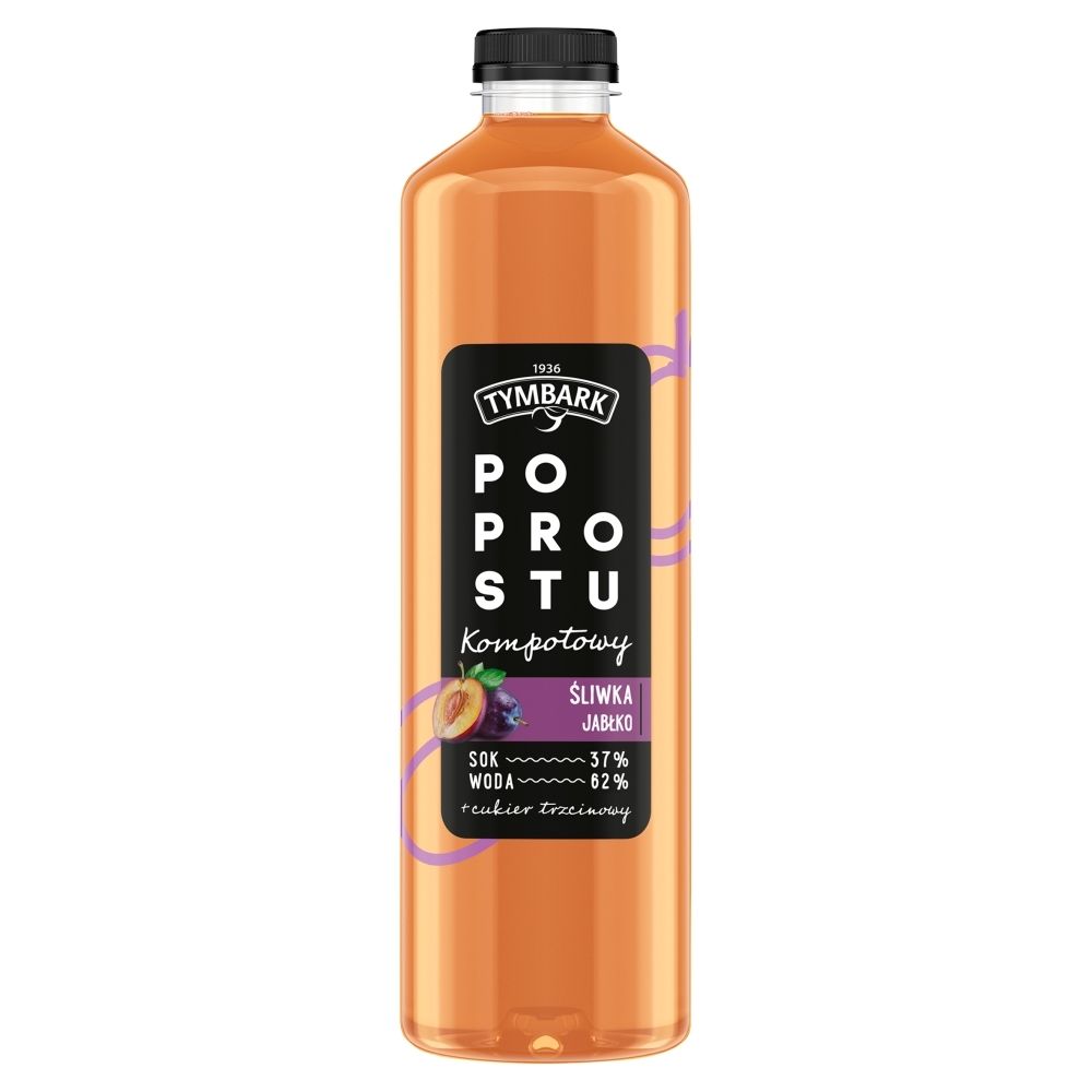 Tymbark Po Prostu Kompotowy napój śliwka jabłko 1,25 l