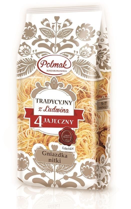 POL MAK Makaron Tradycyjny 4 jajeczny Gniazdka nitki